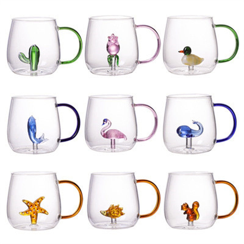 Cartoon Animal Shape Glass